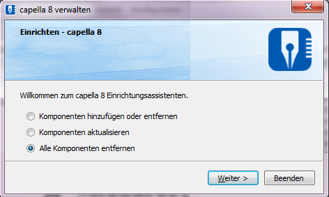 Setup-Dialog